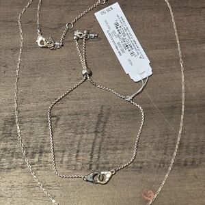 Lucky Brand Gold Necklace And Bracelet Set